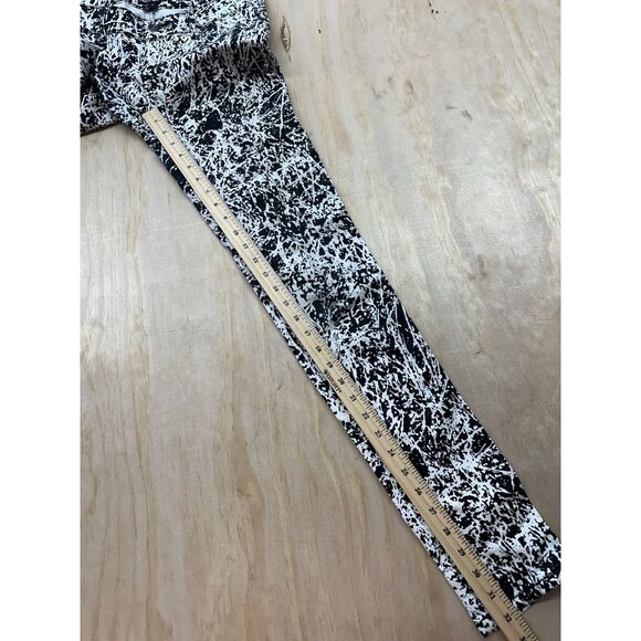Tripp NYC Pants 5 Black White Geometric Skinny Distressed Grunge Y2K Goth - Picture 4 of 5